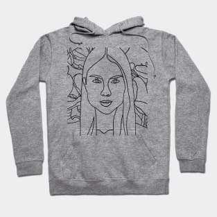 Woman face Hoodie